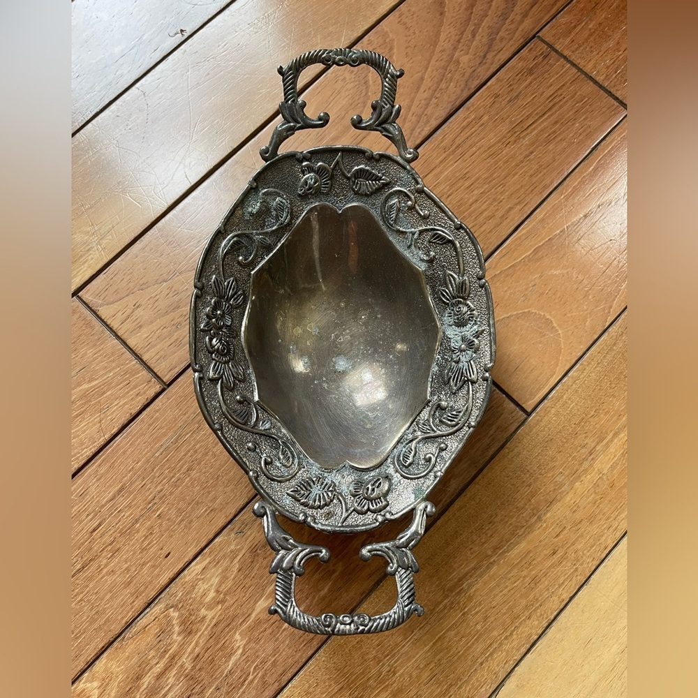 Studio Silversmith Silver Plated Footed
Tray With Handles